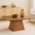 Mangohouten salontafel Mick vierkant 80x80cm
