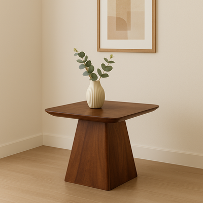 Mangohouten salontafel Mick vierkant bruin 60x60cm