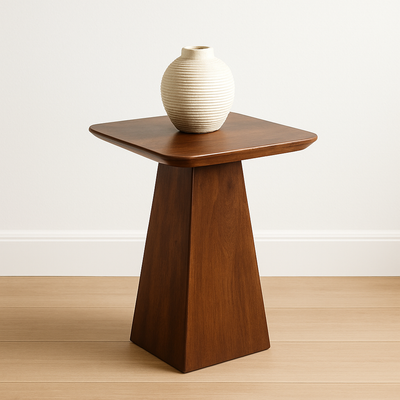 Mangohouten salontafel Mick vierkant bruin 40x40cm