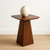 Mangohouten salontafel Mick vierkant bruin 40x40cm