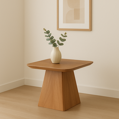 Mangohouten salontafel Mick vierkant 60x60cm
