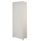 Mangohouten Wandkast Evan Crème 80 cm (5 open vakken, 2 deuren)