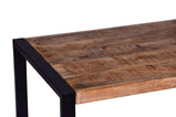 Eenvoudige salontafel van mangohout 110 cm lang