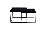 Mangohouten Salontafel Carlin set van 2 Laag