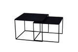 Mangohouten Salontafel Carlin set van 2 Laag
