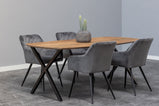 Mangohouten Eettafel Deens Ovaal Emma 160x90 cm (2,5 cm)
