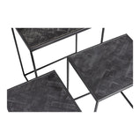 Mangohouten Bijzettafel Carlin (set van 3)