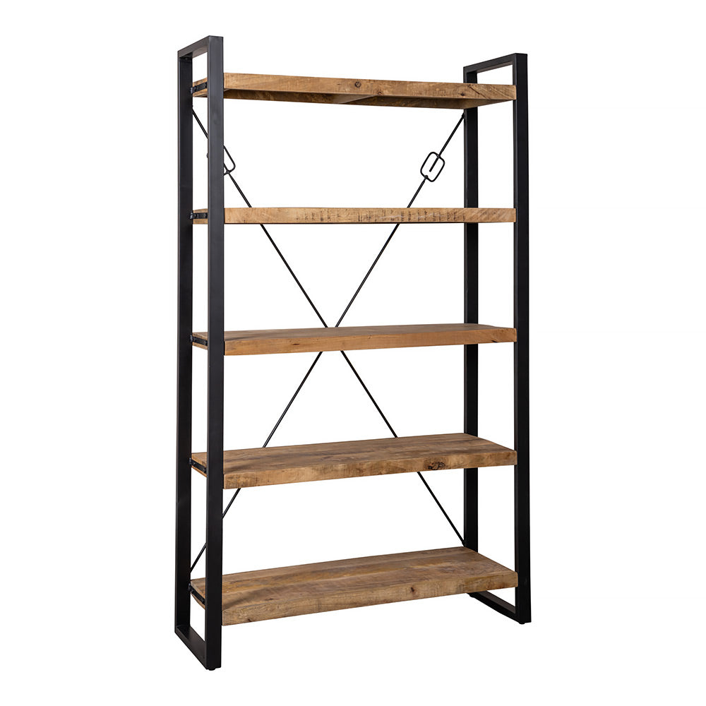 Mangohouten Boekenkast Donovan 120 cm