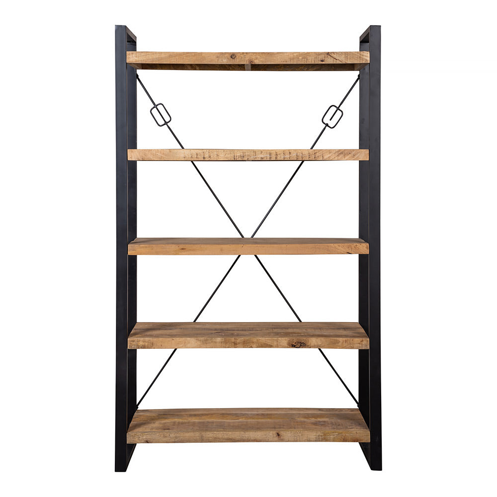Mangohouten Boekenkast Donovan 120 cm