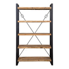 Mangohouten Boekenkast Donovan 120 cm