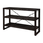 lage boekenkast van zwart mangohout 120 cm breed