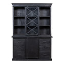 Mangohouten Buffetkast Milan 160 cm X Zwart