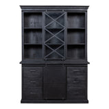 Mangohouten Buffetkast Milan 160 cm X Zwart