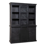 Mangohouten Buffetkast Milan 160 cm X Zwart