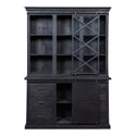 Mangohouten Buffetkast Milan 160 cm X Zwart
