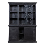 Mangohouten Buffetkast Milan 160 cm X Zwart