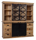 Mangohouten Buffetkast Milan 160 cm met dubbele deurtjes X