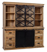 Mangohouten Buffetkast Milan 160 cm dubbele deurtjes X