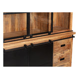 Mangohouten Buffetkast Milan 200 cm Recht