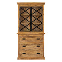 Mangohouten Buffetkast Milan 100 cm en 3 lades X