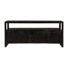 Mangohouten Dressoir Britt 180 cm met 4 deuren Zwart