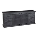 Mangohouten Dressoir Milan 190 cm Zwart