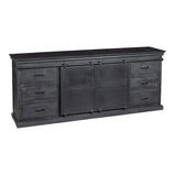 Mangohouten Dressoir Milan 190 cm Zwart