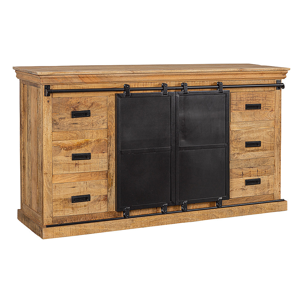 dressoir van mangohout 220 cm breed