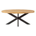 Mangohouten Eettafel Ovaal Oscar 220x110 cm (6cm)