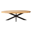 Mangohouten Eettafel Ovaal Oscar 260x120 cm (6cm)