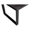Mangohouten Eettafel Rechthoek Roy 280x100 cm Zwart (6cm)