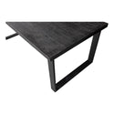 Mangohouten Eettafel Rechthoek Roy 240x100 cm Zwart (6cm)