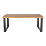 Mangohouten Eettafel Rechthoek Roy 180x100 cm (6cm)