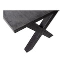 Mangohouten Eettafel Rechthoek Cedric 200x100 cm Zwart (6cm)