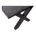 Mangohouten Eettafel Rechthoek Cedric 160x90 cm Zwart (6cm)
