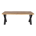 Mangohouten Eettafel Rechthoek Cedric 140x90 cm (6cm)