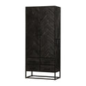 Mangohouten Kast Kjeld 80 cm Zwart