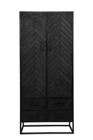 Mangohouten Kast Kjeld 80 cm Zwart