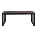 Mangohouten Salontafel Britt 110 cm Zwart