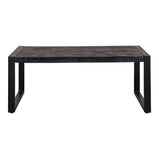 Mangohouten Salontafel Winnie 110 cm Zwart