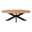 Mangohouten Salontafel Ovaal Oscar