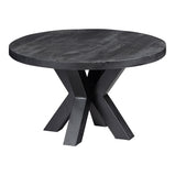Mangohouten Salontafel Tara Rond 70 cm Zwart