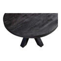 Mangohouten Salontafel Rond Tara 70 cm Zwart