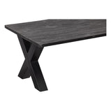 Mangohouten Salontafel Cedric 130 cm Zwart