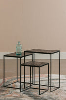 Mangohouten Salontafels Carlin Set van 3