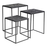 Mangohouten Salontafels Carlin Set van 3