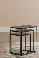 Mangohouten Salontafels Carlin Set van 3