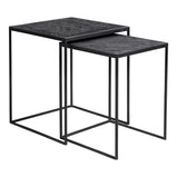 Mangohouten Salontafels Carlin set van 2
