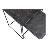 Mangohouten Salontafels Carlin set van 2