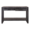 Mangohouten Sidetable Britt 120 cm Zwart